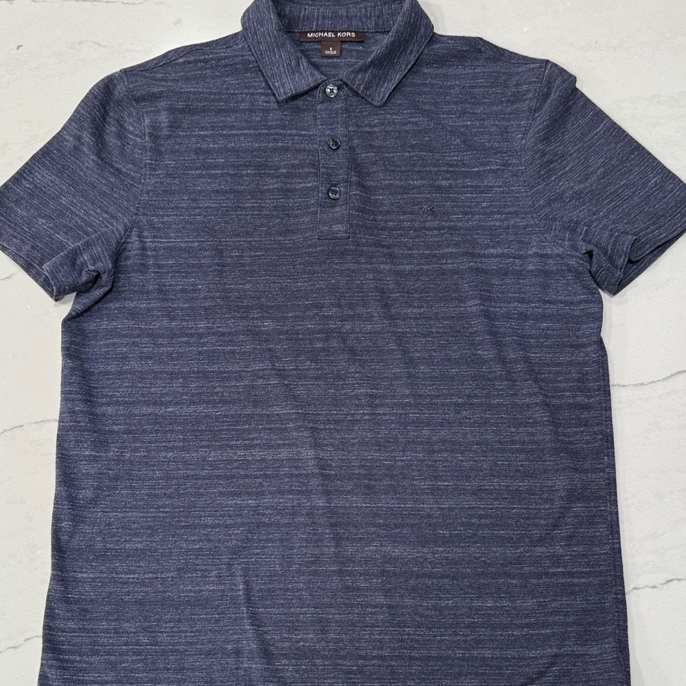Michael Kors Men's Blue Polo Shirt size small